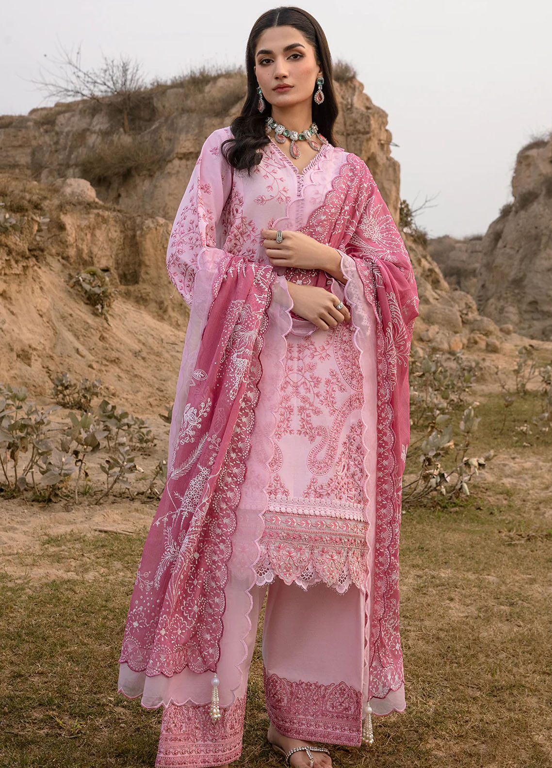 Aghaaz by Declare Luxury Unstitched Lawn Collection 2024 U1132