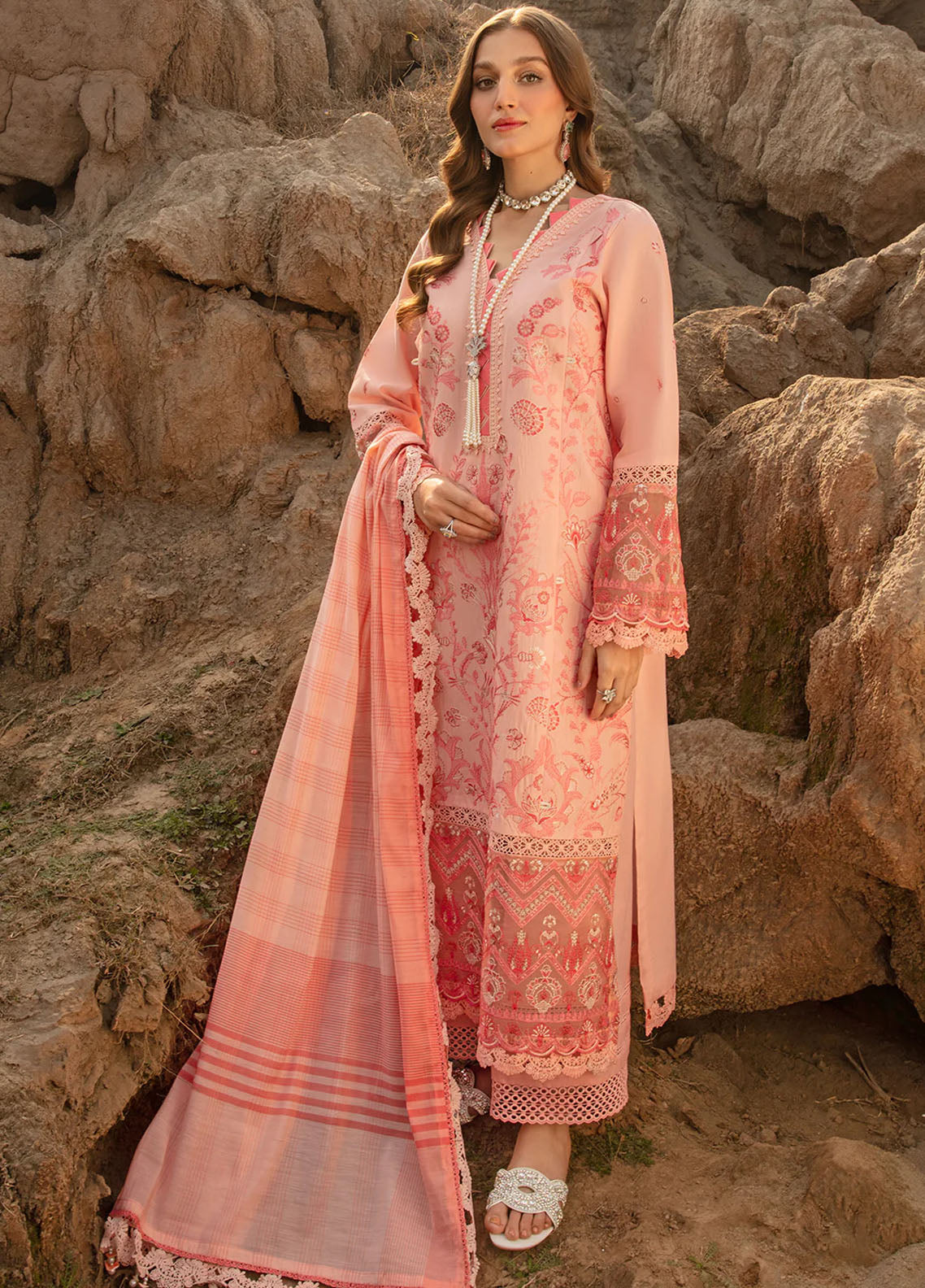 Aghaaz by Declare Luxury Unstitched Lawn Collection 2024 U1133