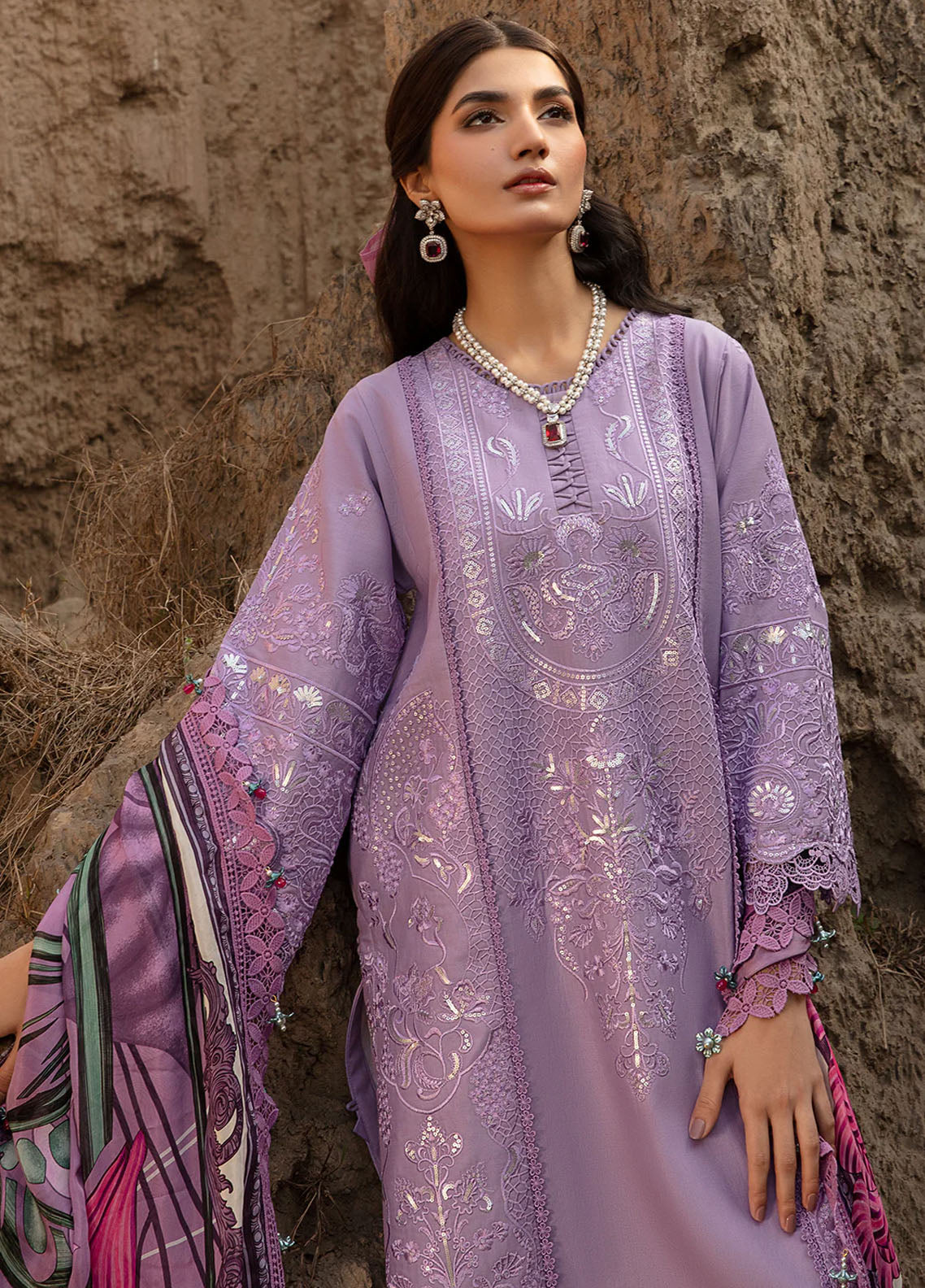 Aghaaz by Declare Luxury Unstitched Lawn Collection 2024 U1136