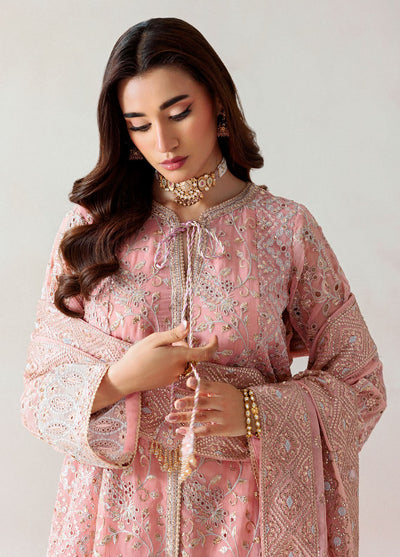 Aik Atelier Embroidered Chiffon Suits Unstitched 3 Piece AIK25UF D-02