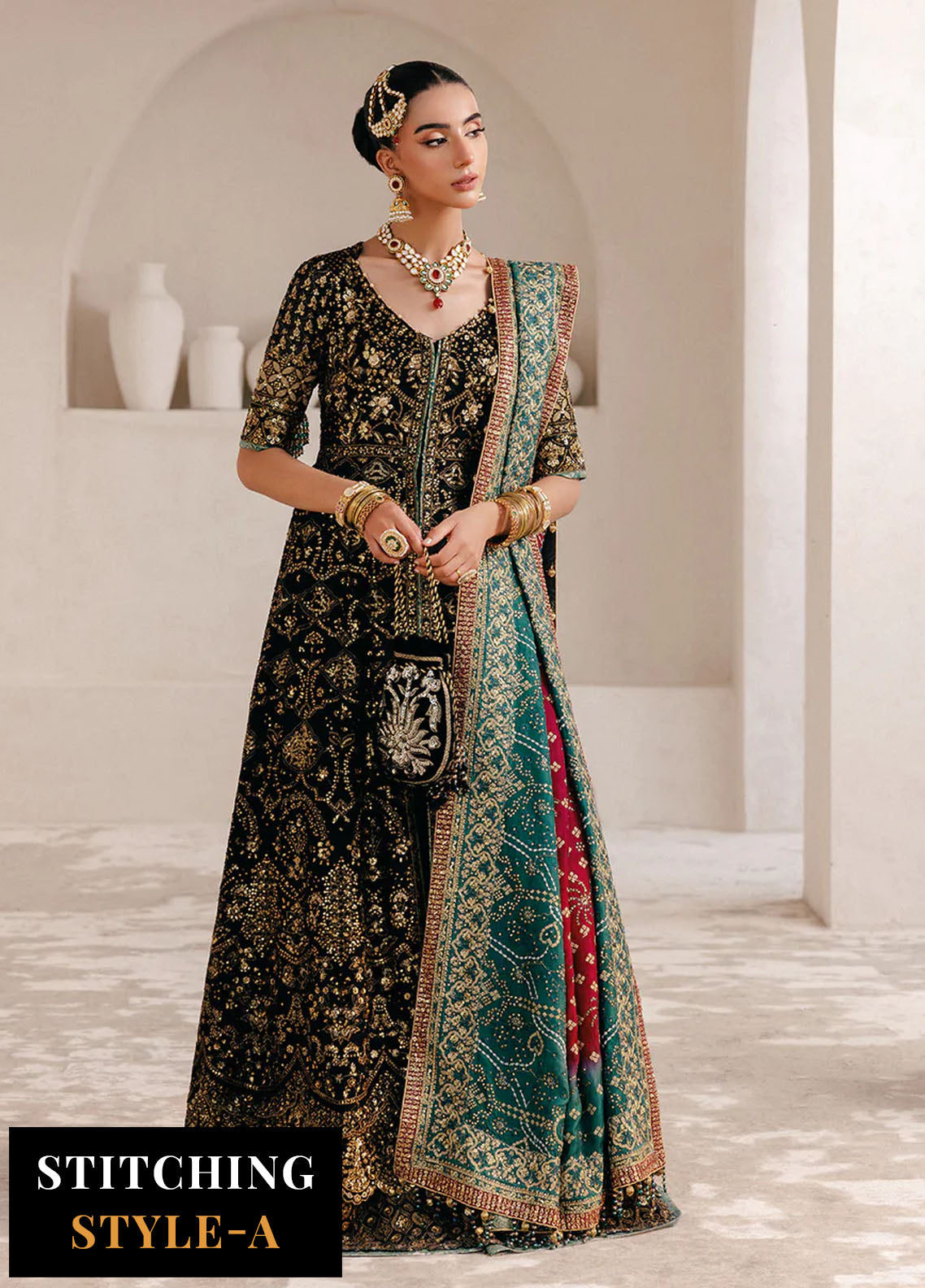 Aik Atelier Embroidered Chiffon Suits Unstitched 3 Piece AIK25WU D-05