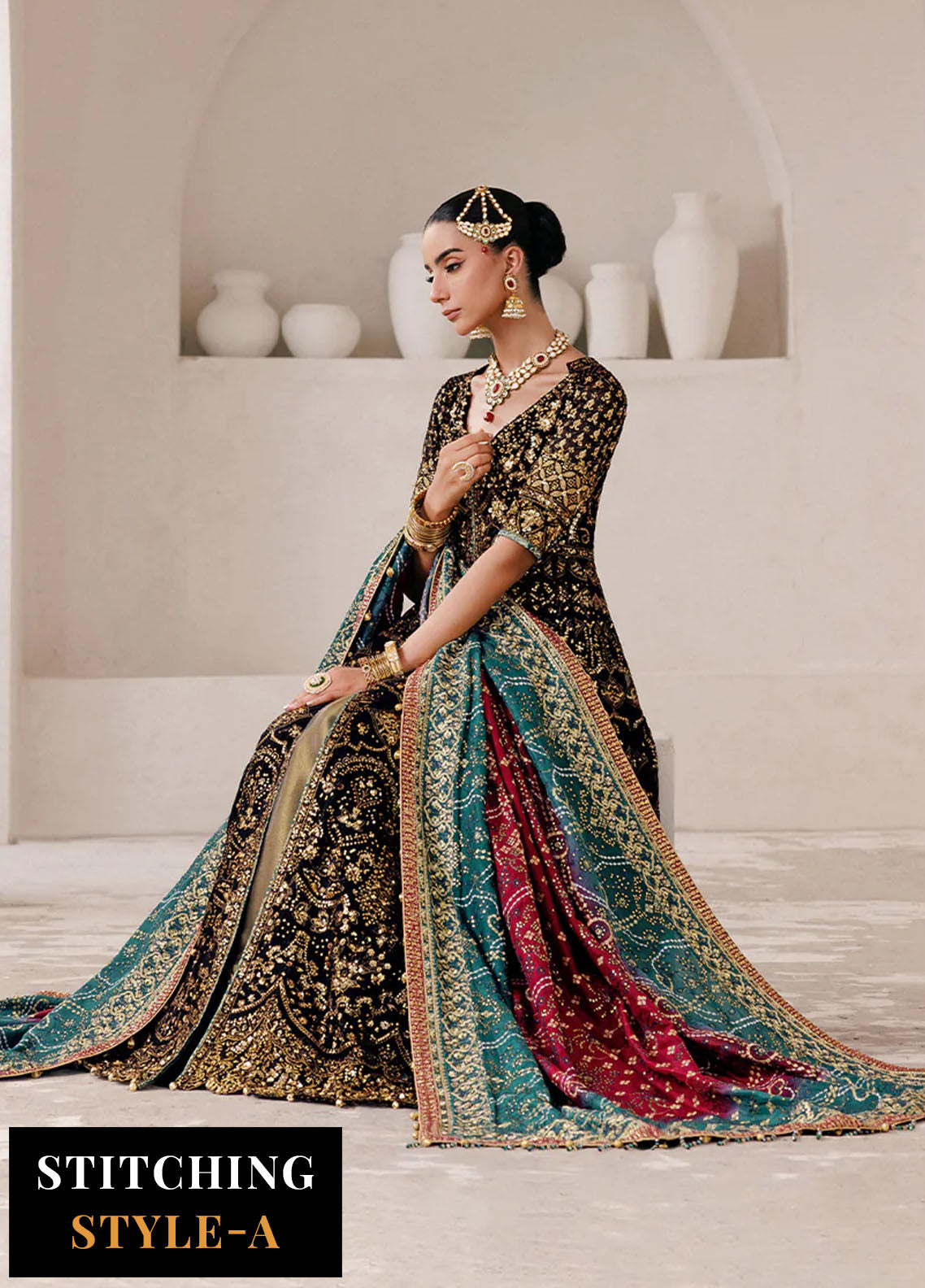 Aik Atelier Embroidered Chiffon Suits Unstitched 3 Piece AIK25WU D-05