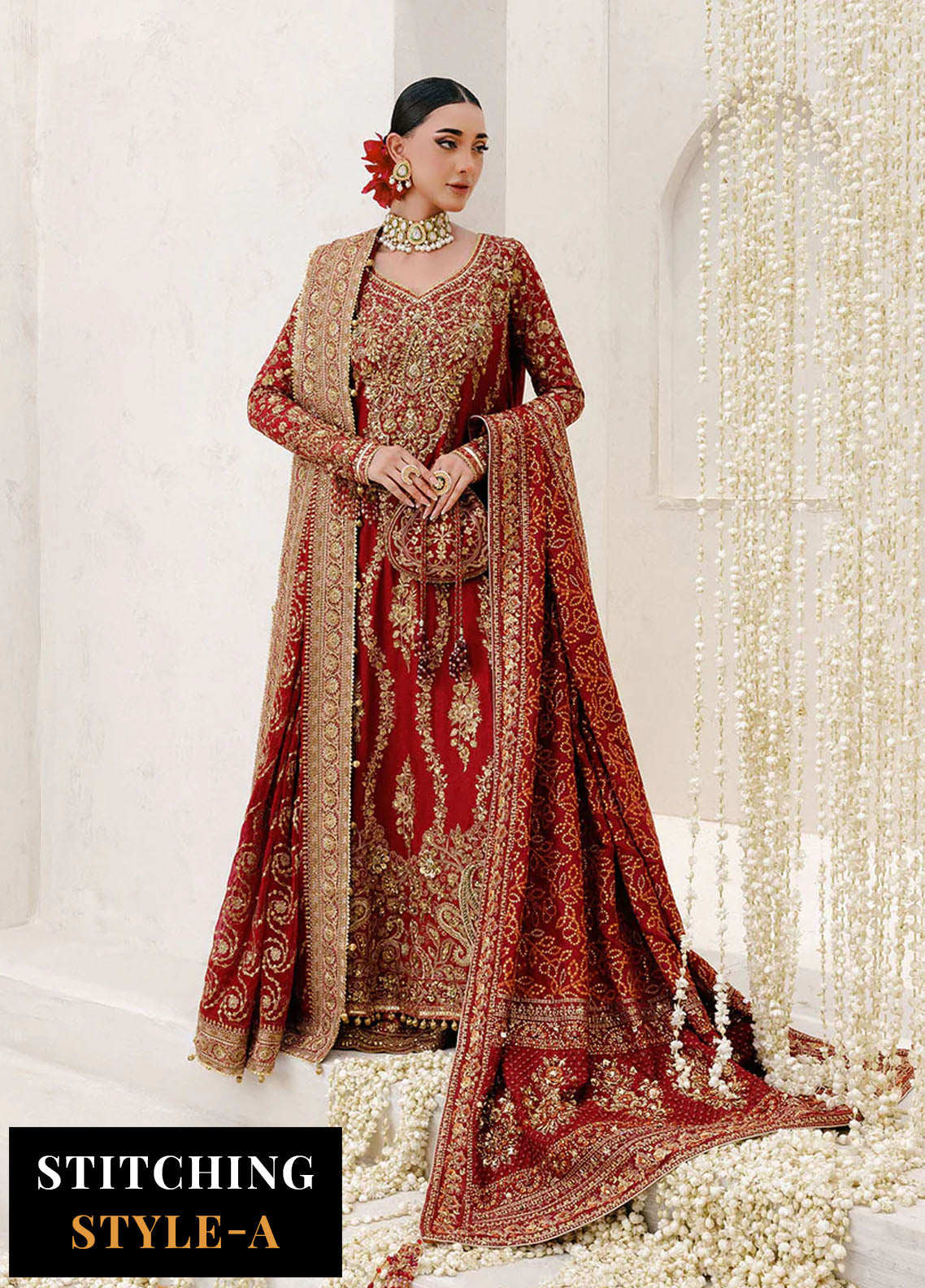 Aik Atelier Embroidered Khaadi Net Suits Unstitched 3 Piece AIK25WU D-01