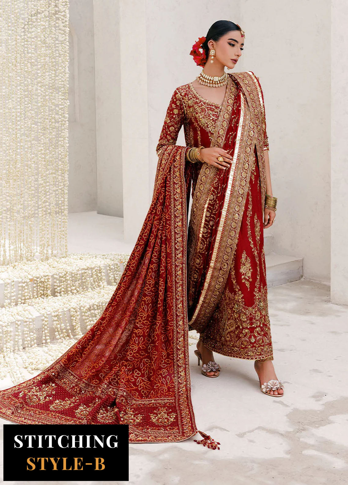 Aik Atelier Embroidered Khaadi Net Suits Unstitched 3 Piece AIK25WU D-01