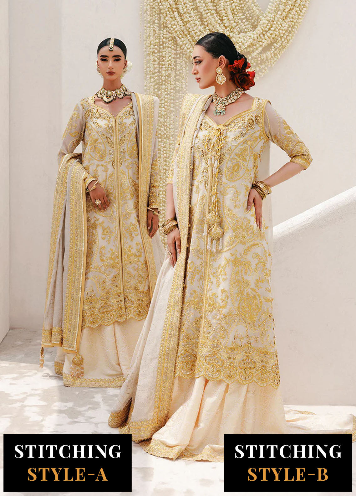 Aik Atelier Embroidered Khaadi Net Suits Unstitched 3 Piece AIK25WU D-03
