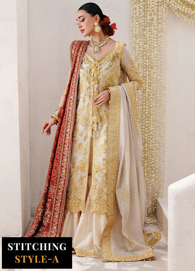 Aik Atelier Embroidered Khaadi Net Suits Unstitched 3 Piece AIK25WU D-03