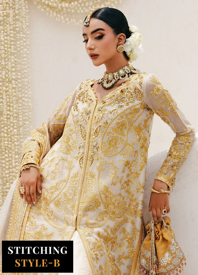 Aik Atelier Embroidered Khaadi Net Suits Unstitched 3 Piece AIK25WU D-03