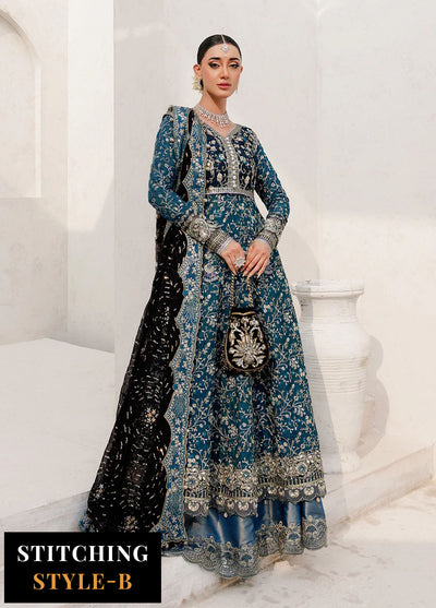 Aik Atelier Embroidered Khaadi Net Suits Unstitched 3 Piece AIK25WU D-09