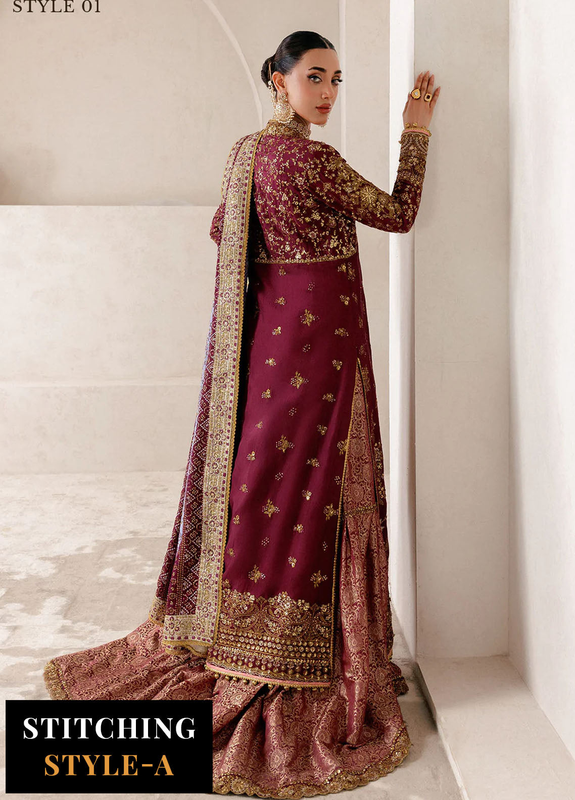 Aik Atelier Embroidered Silk Suits Unstitched 3 Piece AIK25WU D-04