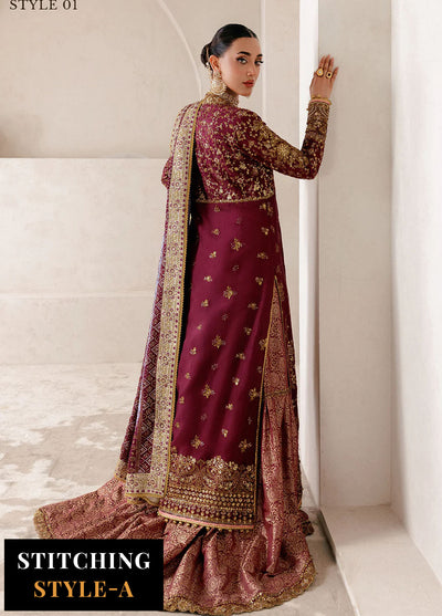 Aik Atelier Embroidered Silk Suits Unstitched 3 Piece AIK25WU D-04