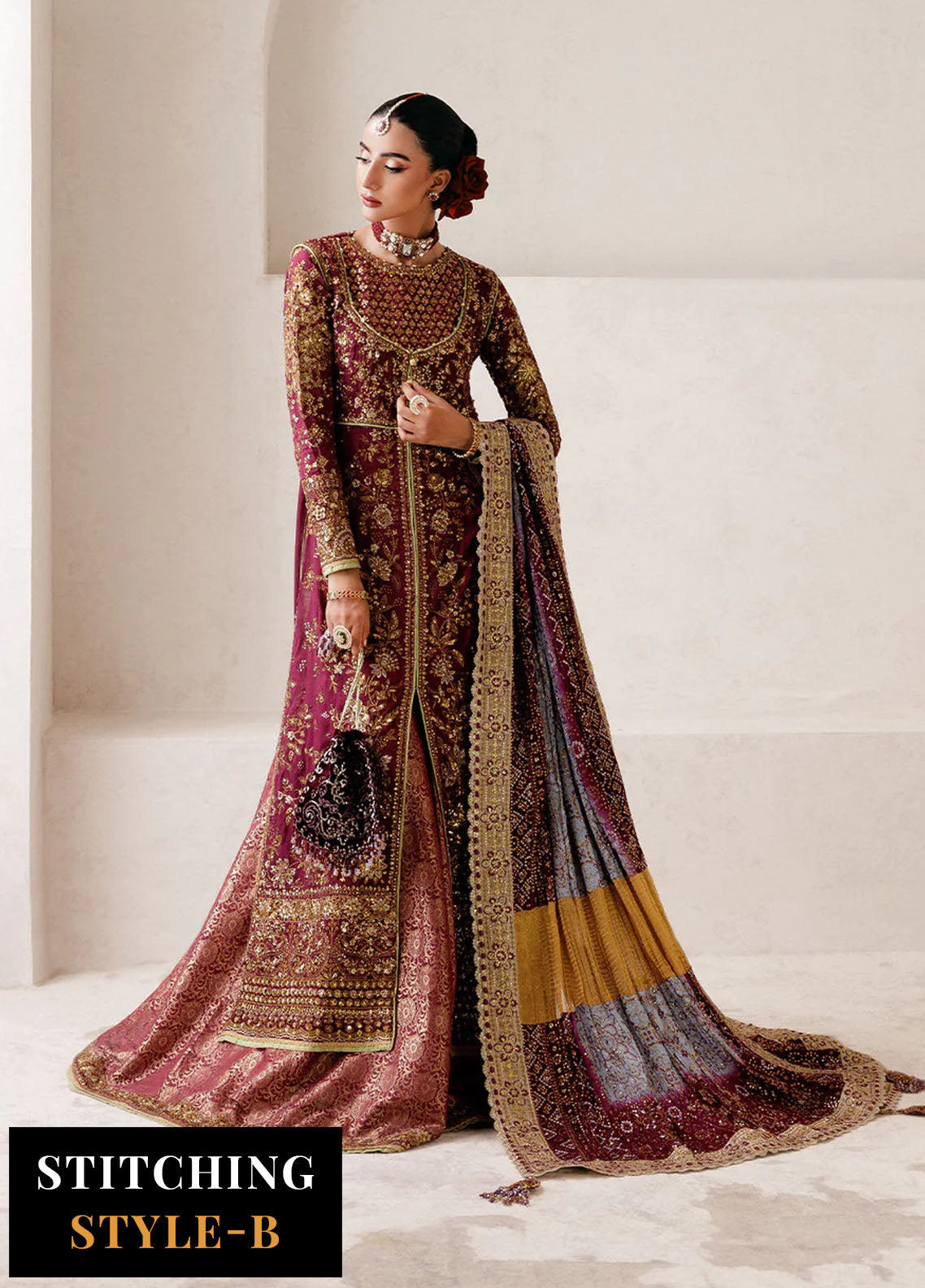 Aik Atelier Embroidered Silk Suits Unstitched 3 Piece AIK25WU D-04