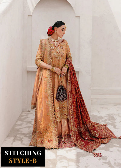 Aik Atelier Embroidered Tissue Suits Unstitched 3 Piece AIK25WU D-02