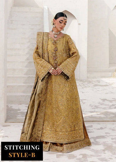 Aik Atelier Embroidered Zari Net Suits Unstitched 3 Piece AIK25WU D-10