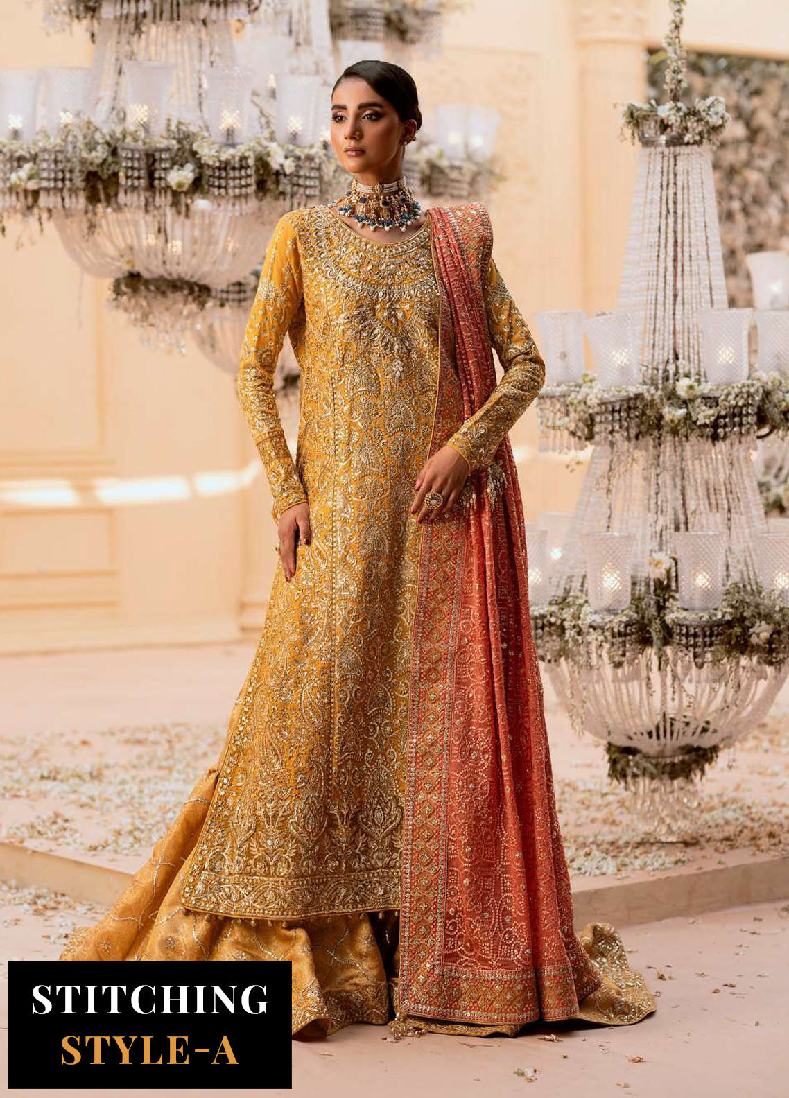 Aik Atelier Embroidered Khaadi Net Suit Unstitched 3 Piece Look-08