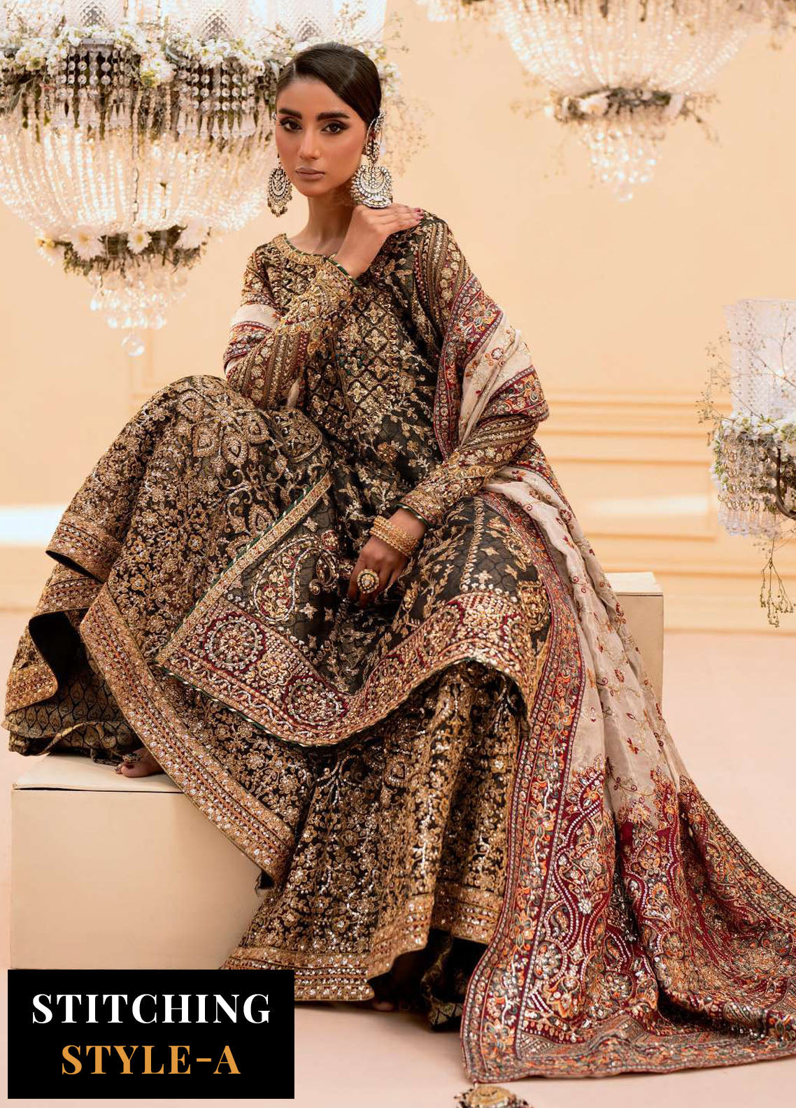 Aik Atelier Embroidered Organza Suit Unstitched 3 Piece Look-04