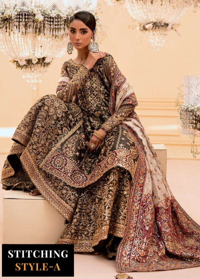 Aik Atelier Embroidered Organza Suit Unstitched 3 Piece Look-04