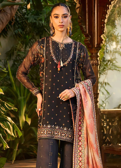 Dhanak Pret Luxury Munar 4 Piece Suit HF-3005 Navy Blue