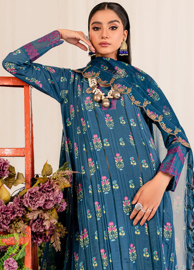 Aleena By Maryum N Maria Fusion Prints Lawn Collection 2023 MLFD164 Sapphire