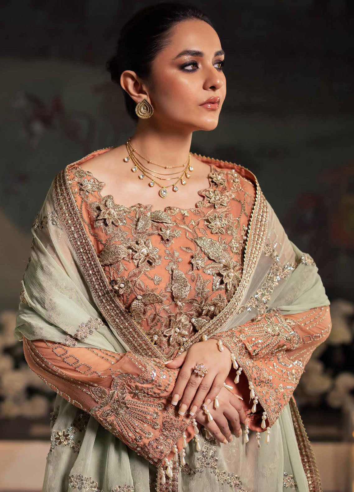 Alfaaz by Nureh Unstitched Formal Collection 2024 NL-79