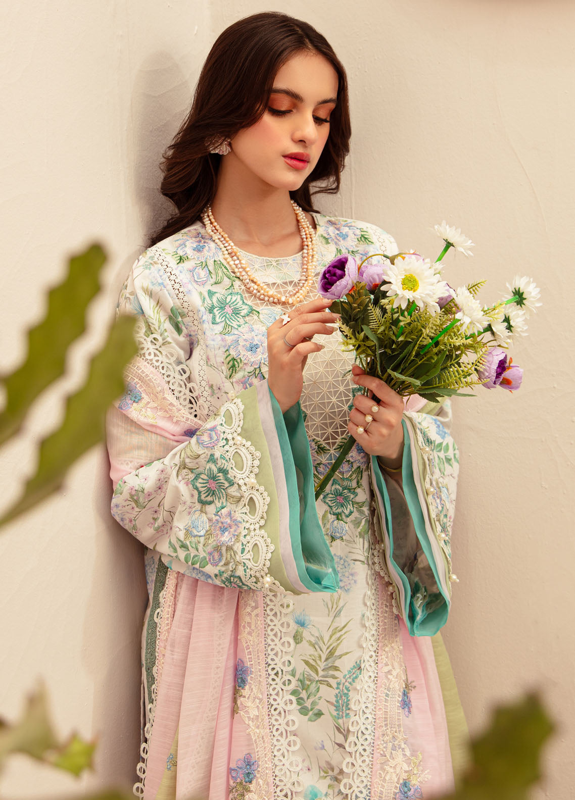 Alif Affordable by Ajr Couture Unstitched Lawn Collection 2024 AFL-01 Gleam