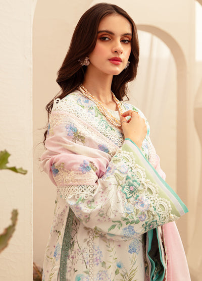 Alif Affordable by Ajr Couture Unstitched Lawn Collection 2024 AFL-01 Gleam