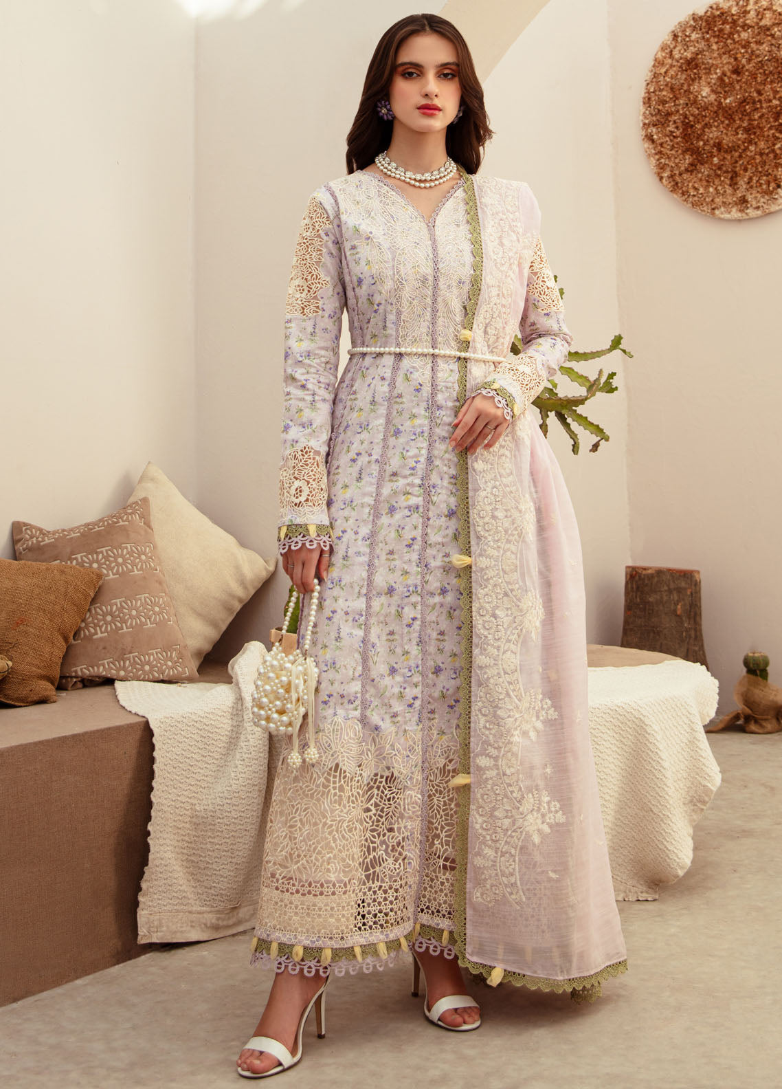 Alif Affordable by Ajr Couture Unstitched Lawn Collection 2024 AFL-02 Aria