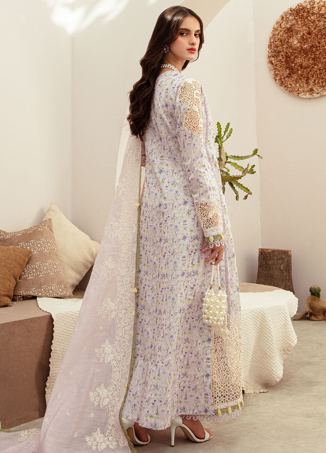 Alif Affordable by Ajr Couture Unstitched Lawn Collection 2024 AFL-02 Aria