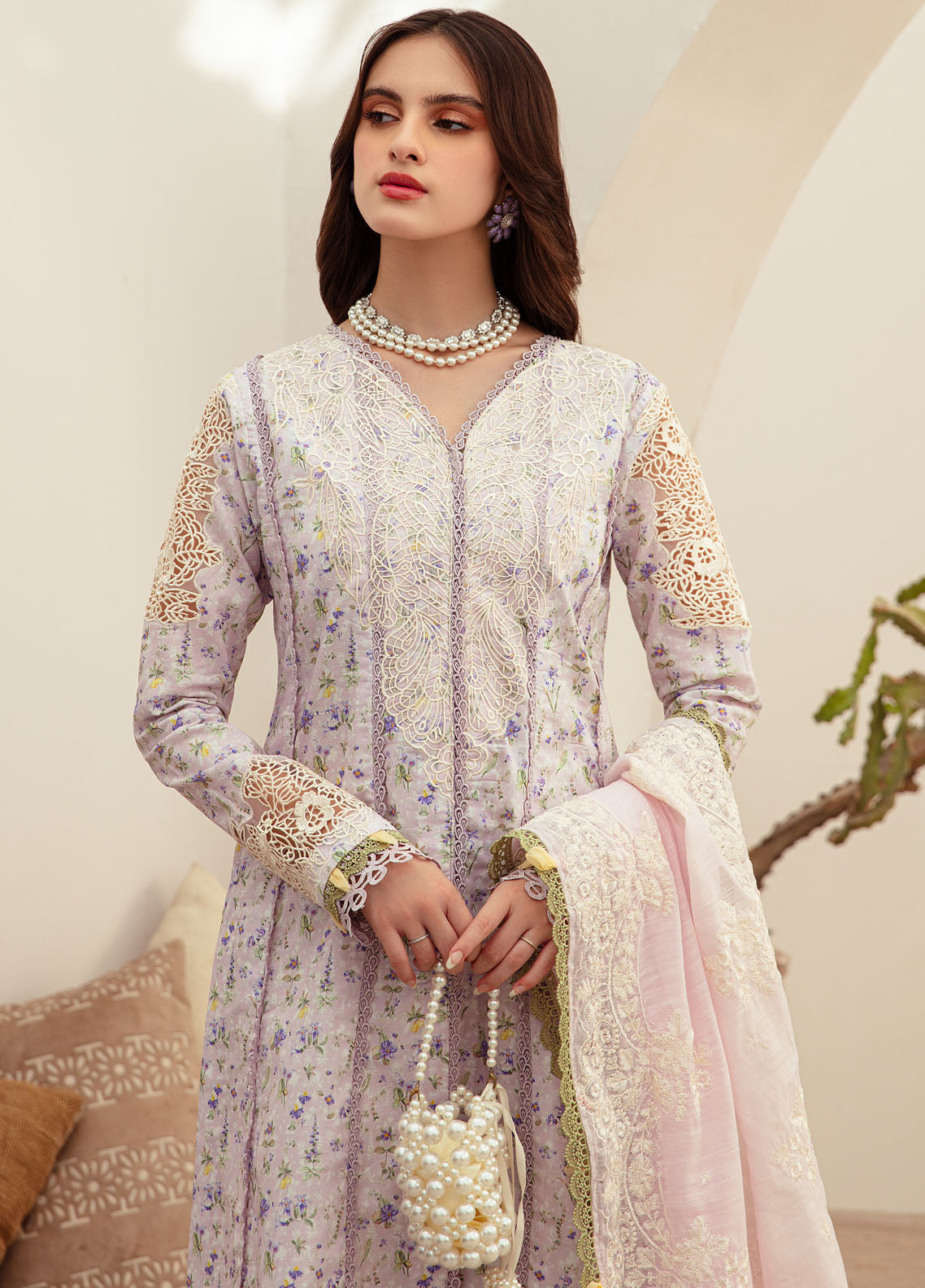 Alif Affordable by Ajr Couture Unstitched Lawn Collection 2024 AFL-02 Aria