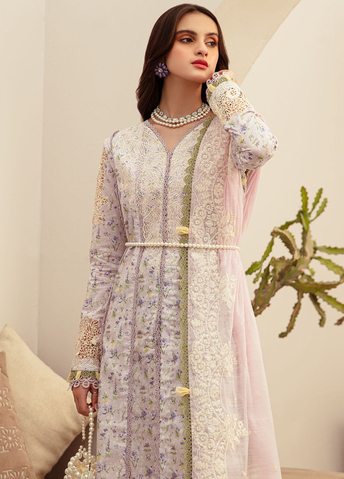 Alif Affordable by Ajr Couture Unstitched Lawn Collection 2024 AFL-02 Aria