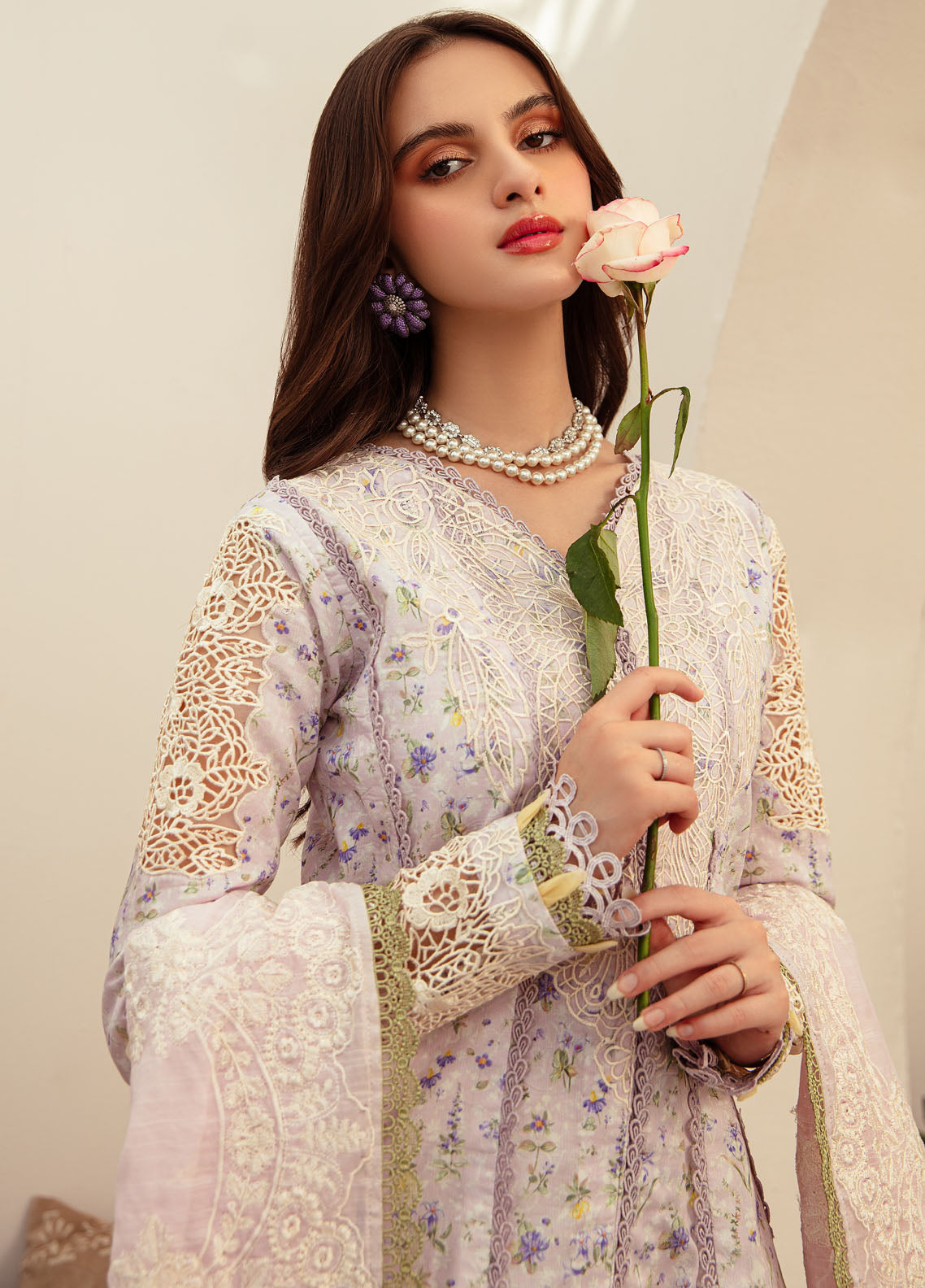 Alif Affordable by Ajr Couture Unstitched Lawn Collection 2024 AFL-02 Aria