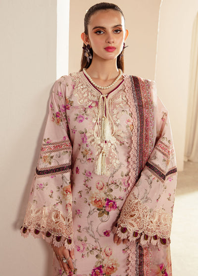 Alif Affordable by Ajr Couture Unstitched Lawn Collection 2024 AFL-03 Rosella