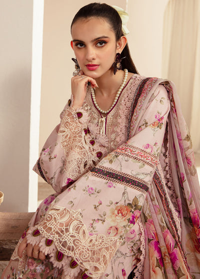 Alif Affordable by Ajr Couture Unstitched Lawn Collection 2024 AFL-03 Rosella
