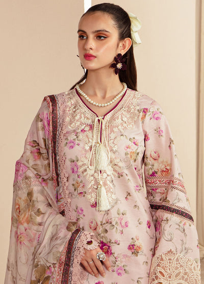 Alif Affordable by Ajr Couture Unstitched Lawn Collection 2024 AFL-03 Rosella