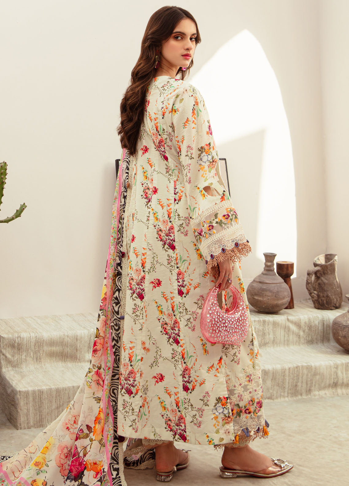 Alif Affordable by Ajr Couture Unstitched Lawn Collection 2024 AFL-04 Gardian