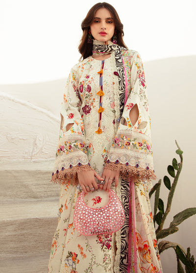 Alif Affordable by Ajr Couture Unstitched Lawn Collection 2024 AFL-04 Gardian