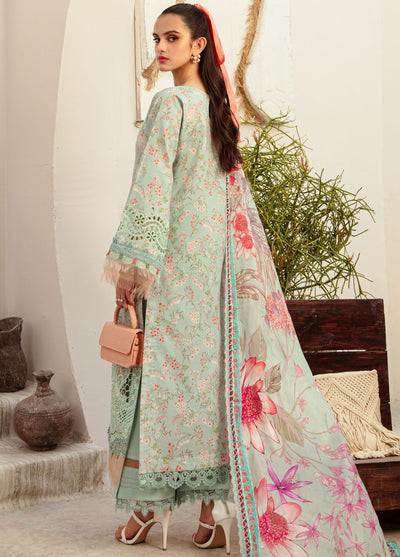 Alif Affordable by Ajr Couture Unstitched Lawn Collection 2024 AFL-06 Misty Morning