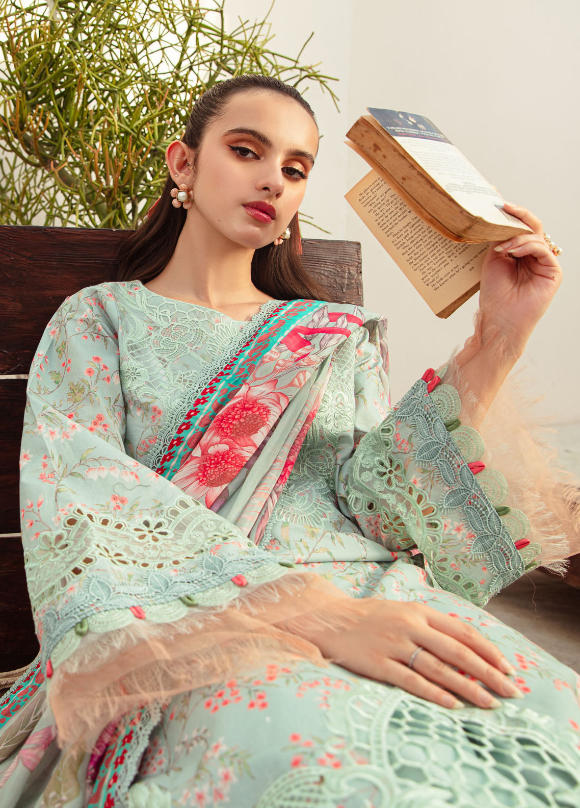 Alif Affordable by Ajr Couture Unstitched Lawn Collection 2024 AFL-06 Misty Morning