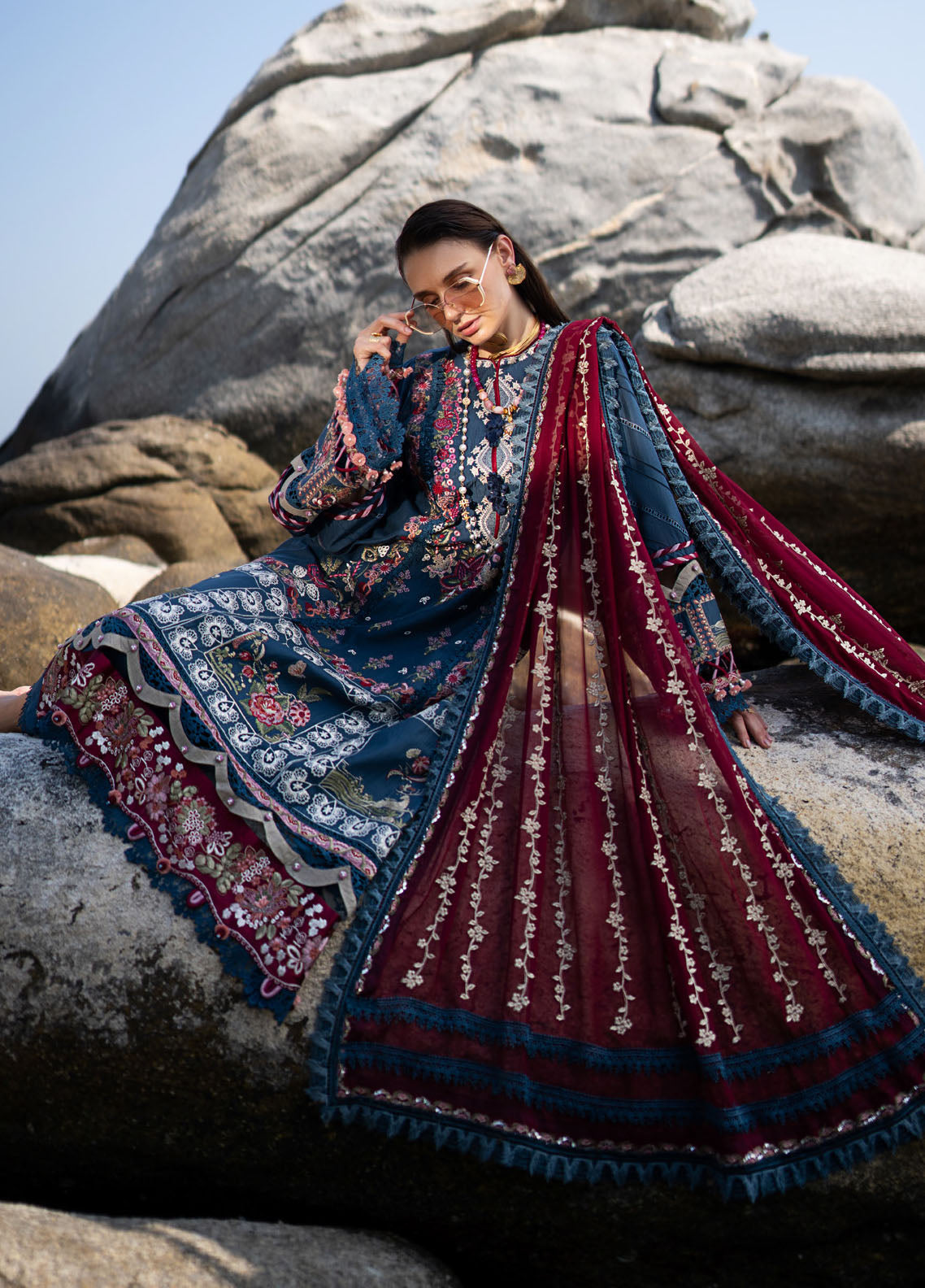 Alif by AJR Couture Signature Luxury Lawn 2024 ASL-02 Ayra