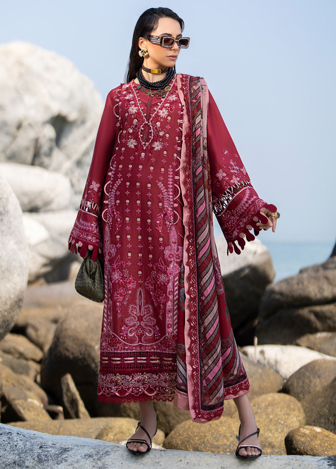 Alif by AJR Couture Signature Luxury Lawn 2024 ASL-05 Eleganza