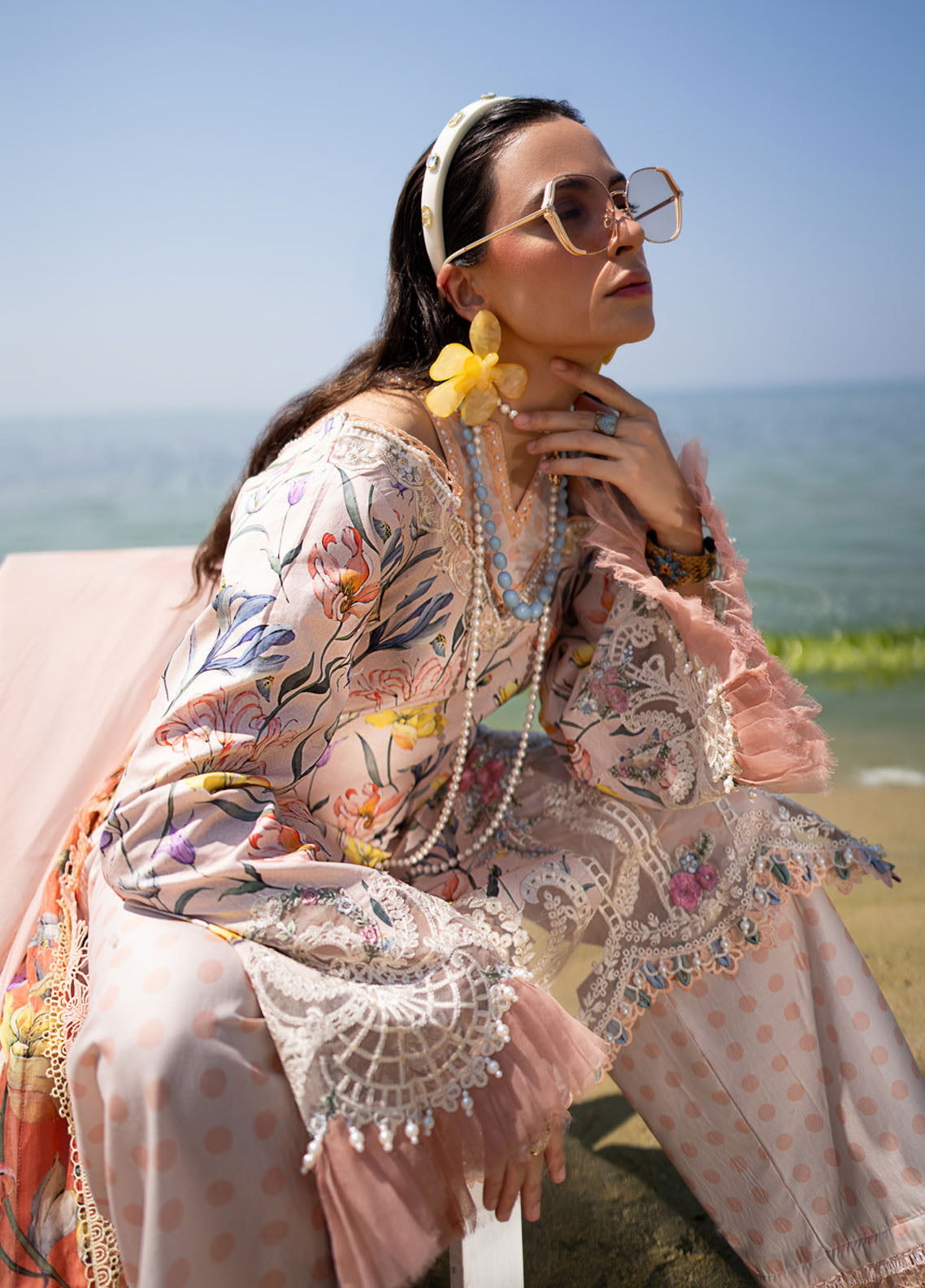 Alif by AJR Couture Signature Luxury Lawn 2024 ASL-06 Blooming