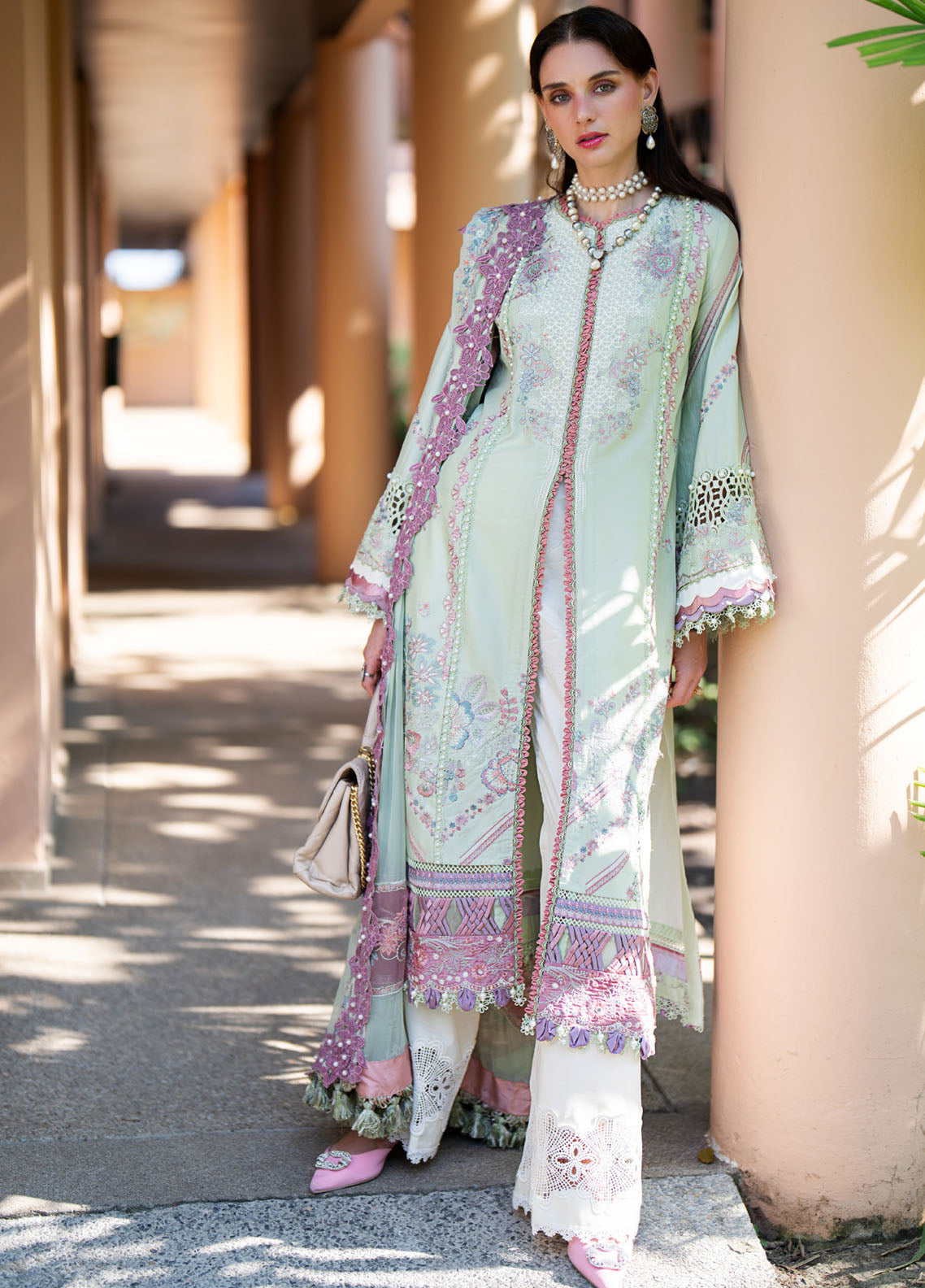 Alif by AJR Couture Signature Luxury Lawn 2024 ASL-10 Aura