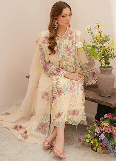 Allenura By Mahnur Luxury Lawn Collection 2024 D-14 Amour