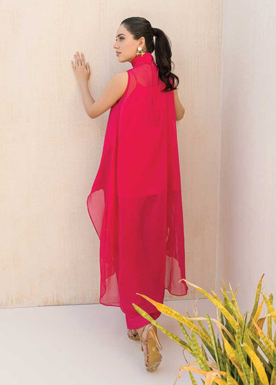 Jooray Kapray Pret Chiffon 2 Piece Suit JK23A Festive Pink