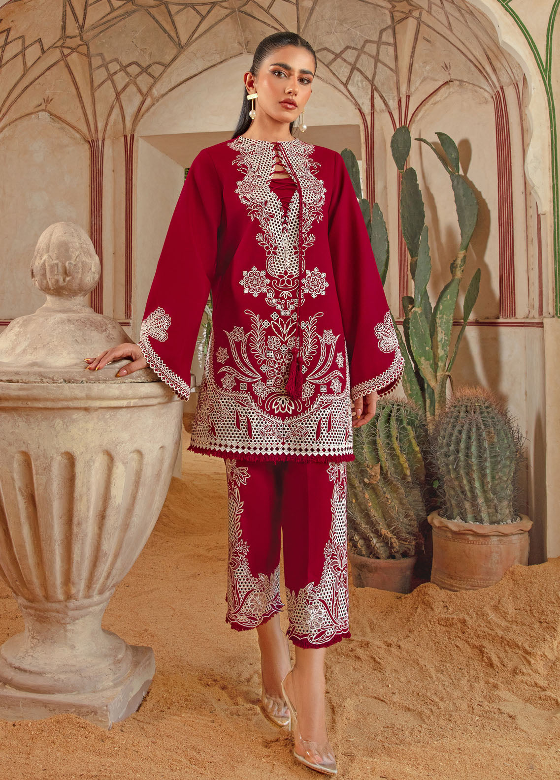 Crimson Pret Embroidered Khaddar 2 Piece Suit CRWP-3B