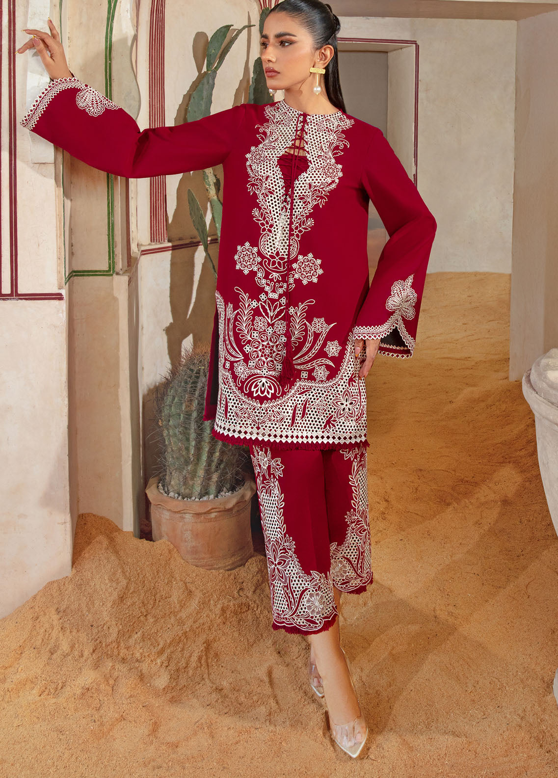 Crimson Pret Embroidered Khaddar 2 Piece Suit CRWP-3B