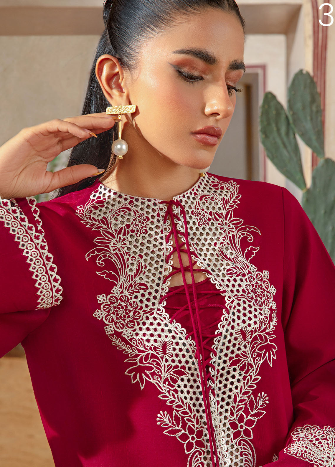 Crimson Pret Embroidered Khaddar 2 Piece Suit CRWP-3B