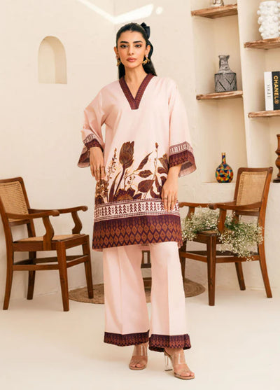 Amal Pret Printed Lawn 2 Piece Suit D-Rose