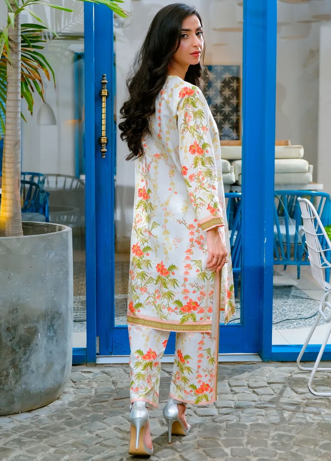 Amal Pret Printed Lawn 2 Piece Suit Nyra