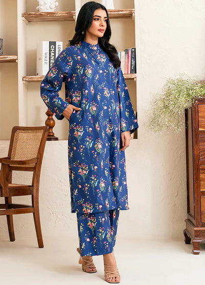 Amal Pret Printed Lawn 2 Piece Suit Serene