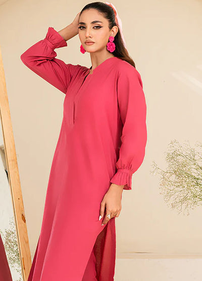 Amal Pret plain Lawn Cotton 2 Piece Suit Orchid